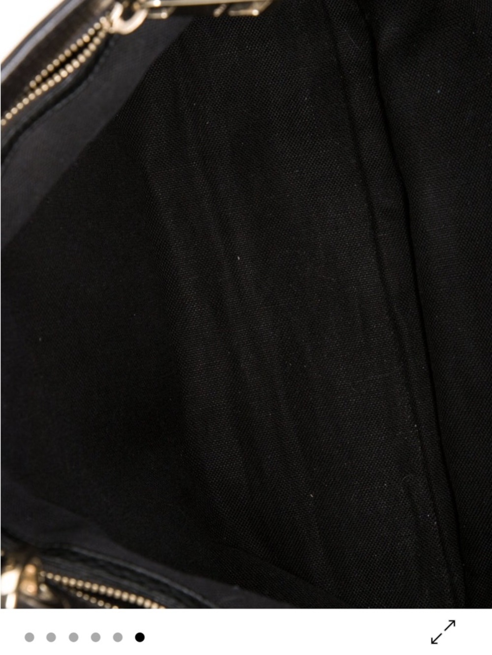 Gucci Black Leather Tote with Bamboo Top Handles - Picture 5 of 6